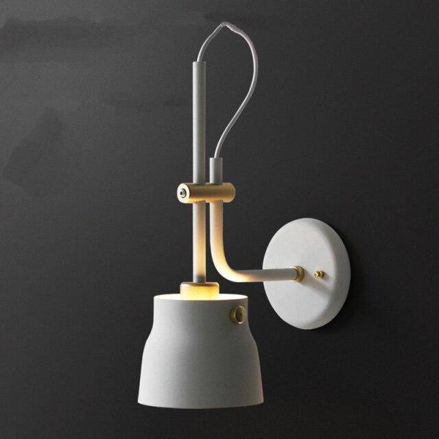 wall lamp LED design wall lamp with lampshade rounded off in matt metal