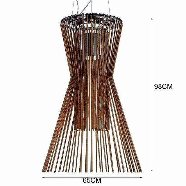Suspension design LED en cage métal style industriel - vue 5 sur 8