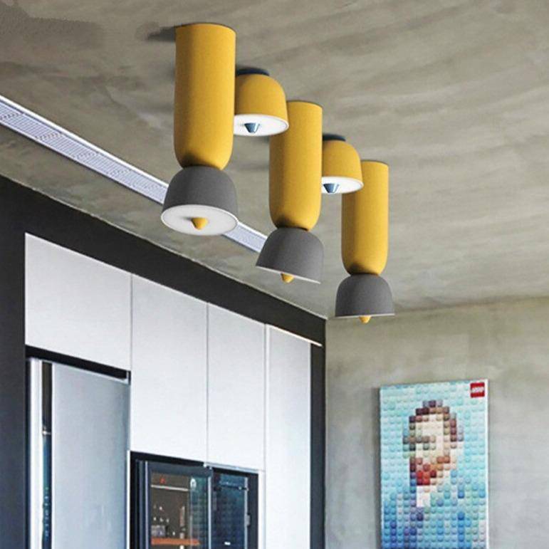 pendant light modern metal LED colorful Creative Yellow