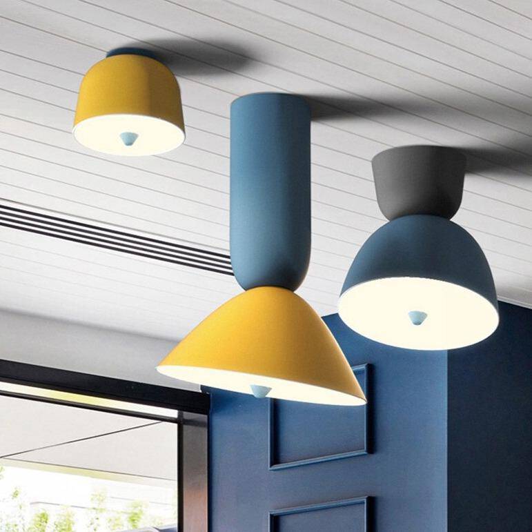 pendant light modern metal LED colorful Creative Yellow