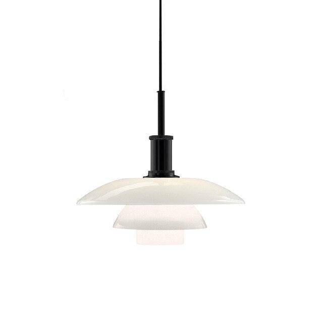 Lámpara de suspensión design LED con pantalla de aluminio blanco Loft