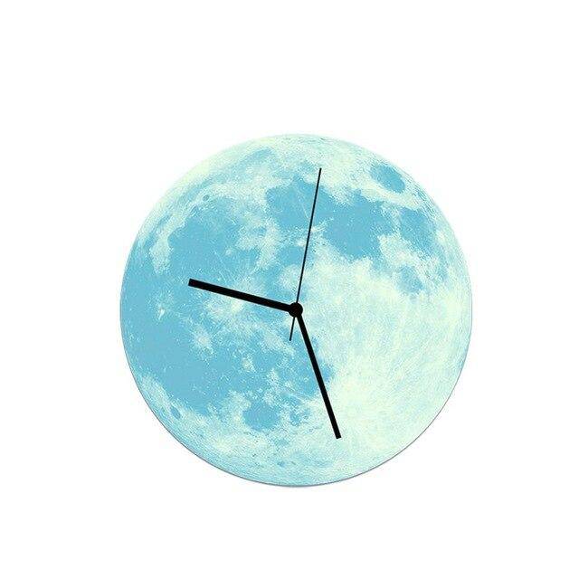 Reloj de pared lunar redondo de color 30cm Luminoso