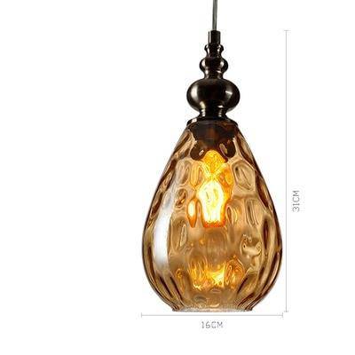 pendant light vintage colored glass Lampen