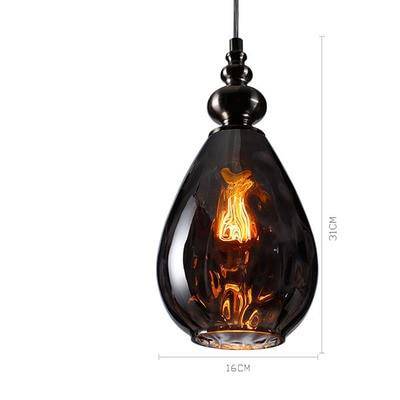 pendant light vintage colored glass Lampen