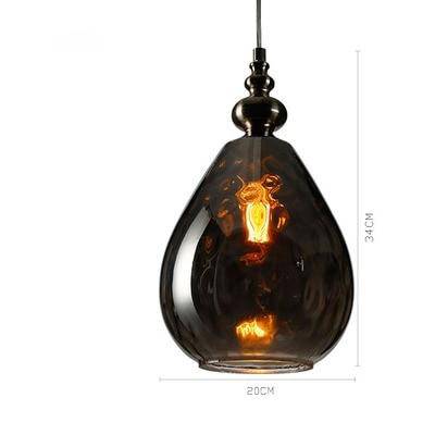 pendant light vintage colored glass Lampen