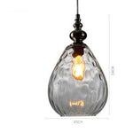 Suspension vintage en verre coloré Lampen