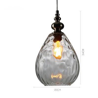 pendant light vintage colored glass Lampen