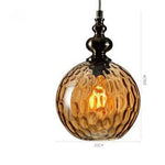 Suspension vintage en verre coloré Lampen