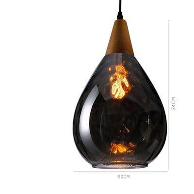 pendant light vintage colored glass Lampen