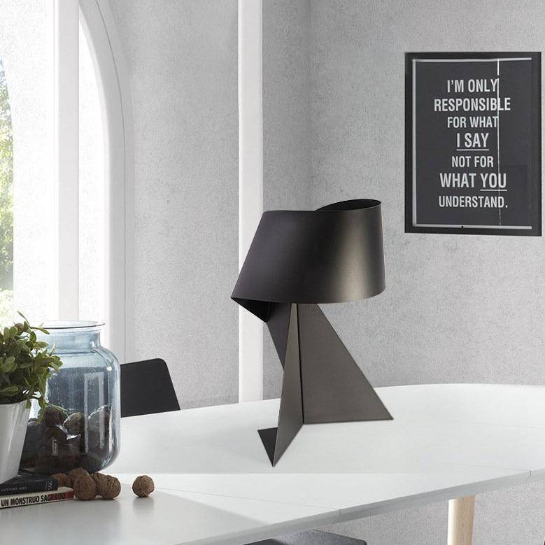Lampe de chevet ou bureau LED design en rondeur - vue 2 sur 3