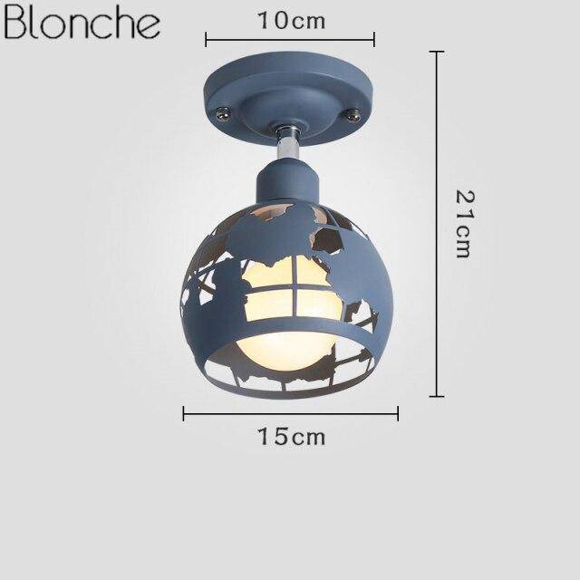 Suspension moderne à LED en métal coloré style Kids