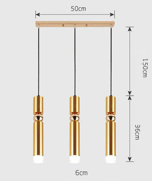 Suspension cylindrique tube chromé à LED Simplicity - vue 19 sur 22