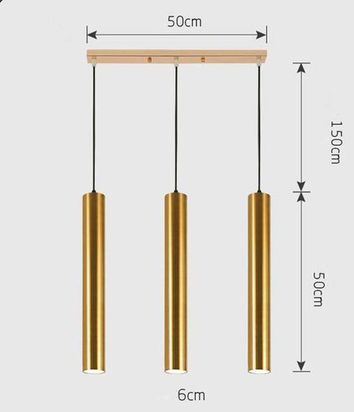 Suspension cylindrique tube chromé à LED Simplicity - vue 16 sur 22