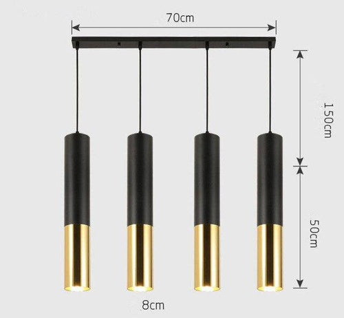 Suspension cylindrique tube chromé à LED Simplicity - vue 21 sur 22