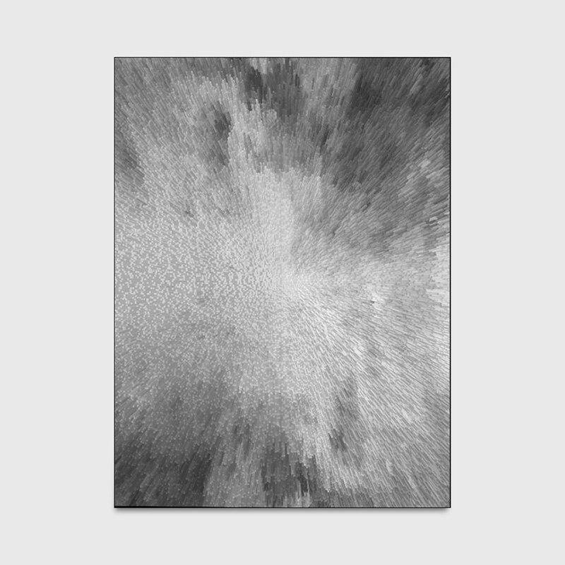 Rectangular carpet in modern shades of grey Powder