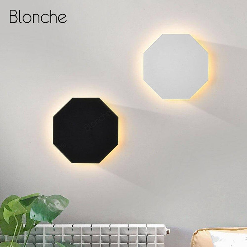 Lámpara de pared design de metal con formas geométricas Luz