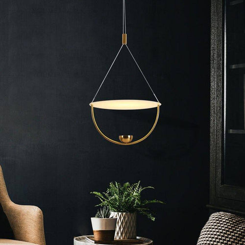 Suspension design LED dorée style Fly - vue 2 sur 6