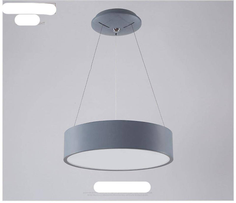 Lustre design anneau en aluminium à LED Pendant