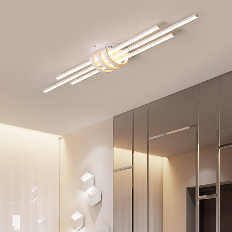 Lámpara de techo design LED con 3 barras de luz Arden