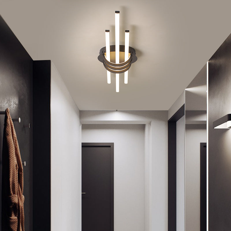 Lámpara de techo design LED con 3 barras de luz Arden