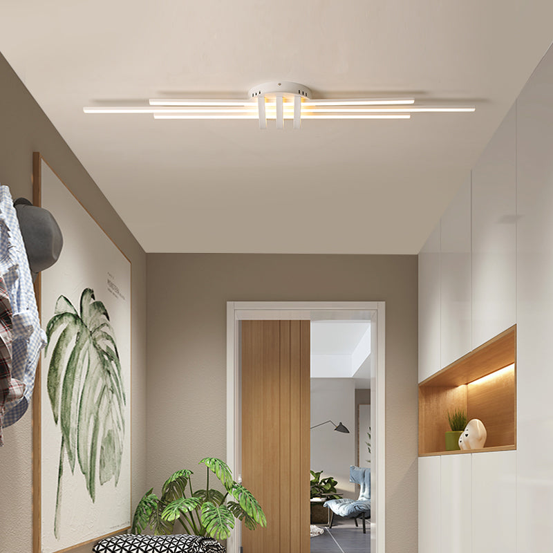 Lámpara de techo design LED con 3 barras de luz Arden