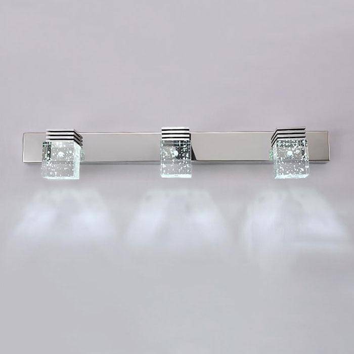 wall lamp chrome and crystal LED mirror and board