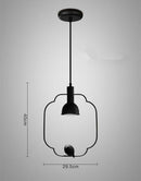 Suspension industrielle avec oiseau perché Bird
