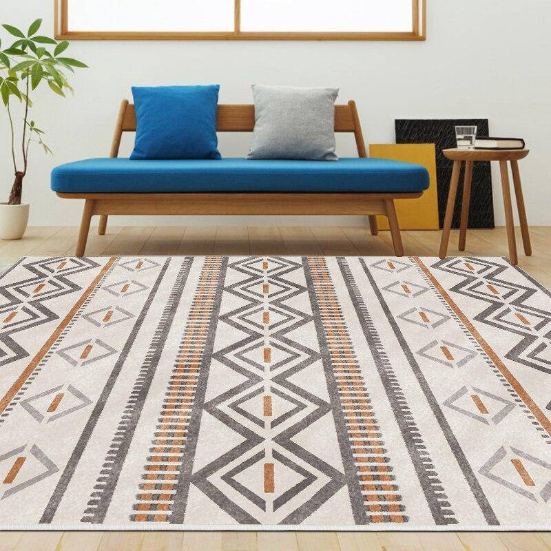 Tapis rectangle aux formes géométriques Floor F