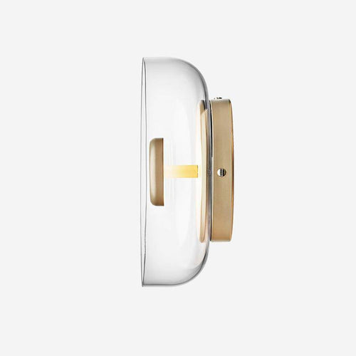 Applique murale moderne LED avec abat-jour en verre et métal Sconce - vue 4 sur 7