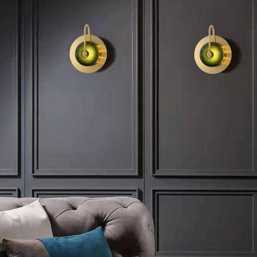 Applique murale design LED avec des formes circulaires en fer forgé - vue 4 sur 9