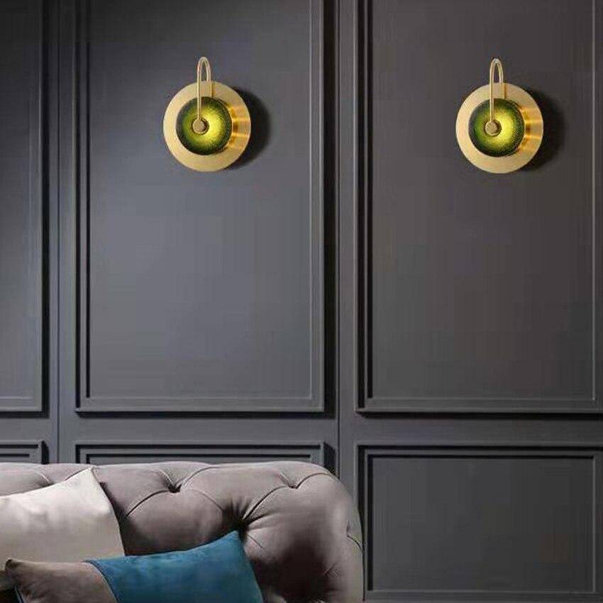 Applique murale design LED avec des formes circulaires en fer forgé - vue 3 sur 9