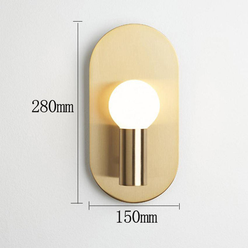 wall lamp minimalist gold wall hanging