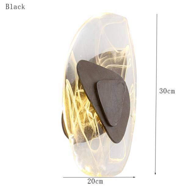 wall lamp luxury Fly LED glass design wall light