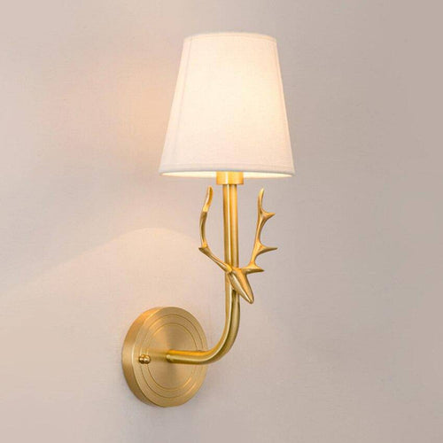 wall lamp LED wall light in gold metal Fly