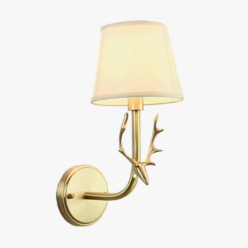 wall lamp LED wall light in gold metal Fly