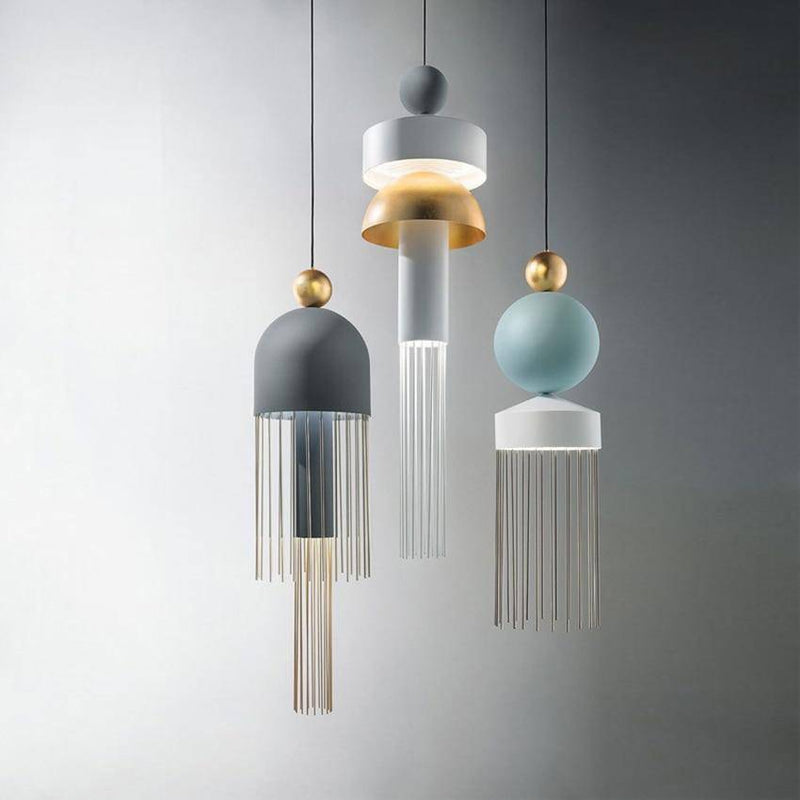 pendant light creative colorful design Tassel