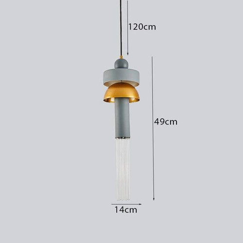 Suspension design colorées créatives Tassel - vue 8 sur 10