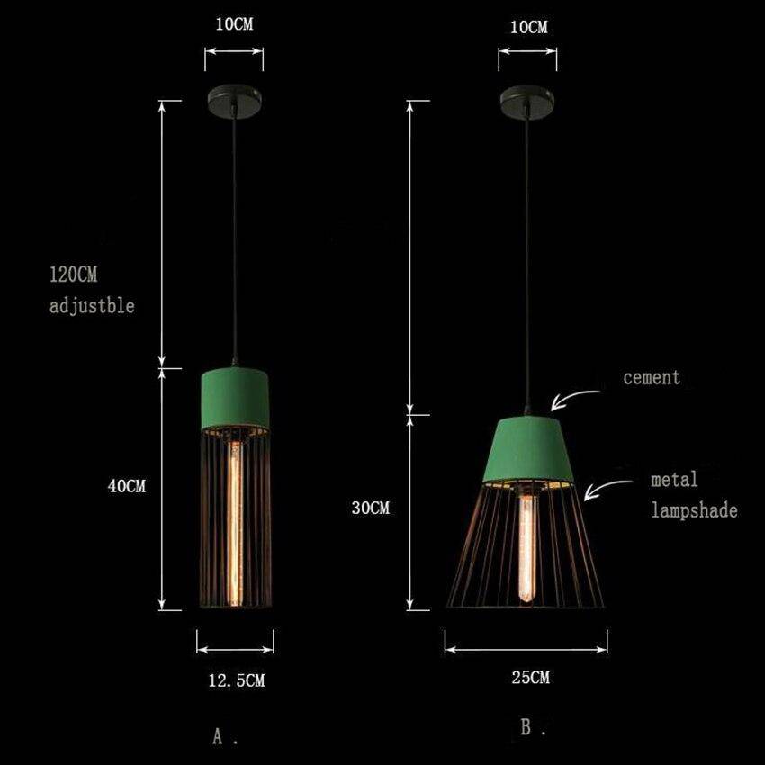 Suspension design LED en métal style cage rétro Coffee - vue 7 sur 8