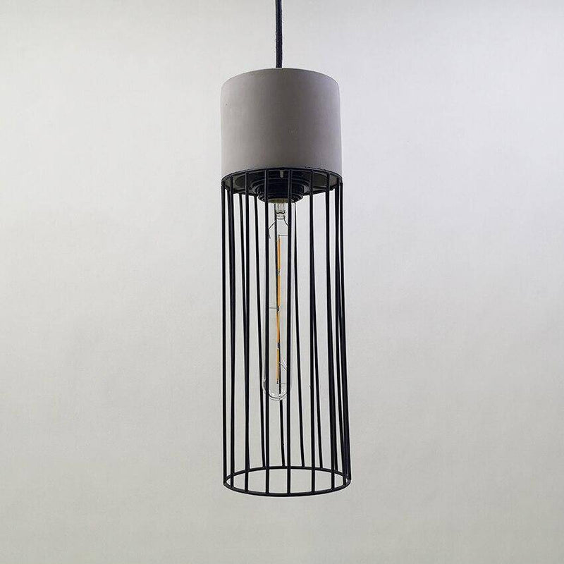 pendant light Coffee retro cage style metal LED design