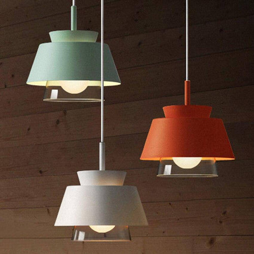 Suspension design à LED avec abat-jour en métal coloré Fly - vue 9 sur 14