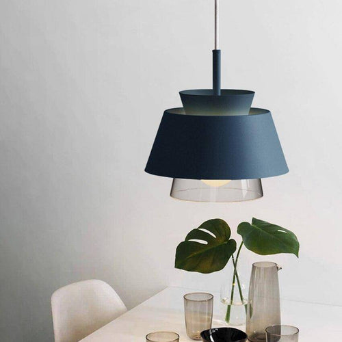 Suspension design à LED avec abat-jour en métal coloré Fly - vue 3 sur 14