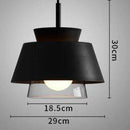 Suspension design à LED avec abat-jour en métal coloré Fly