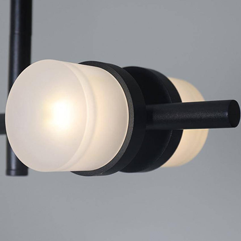 Araña y Lámpara de suspensión design  art deco negro y dorado con lámparas LED