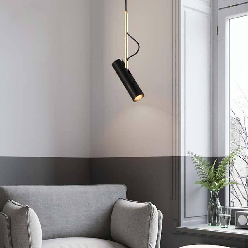 pendant light design Spotlight and golden stem