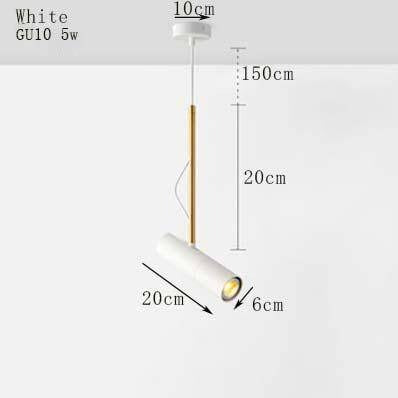 pendant light design Spotlight and golden stem
