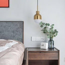 Suspension demi boule doré Nordic