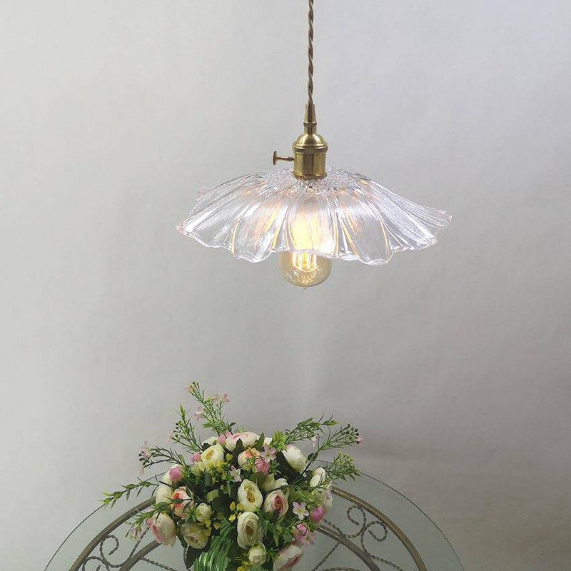 pendant light Japanese glass flower