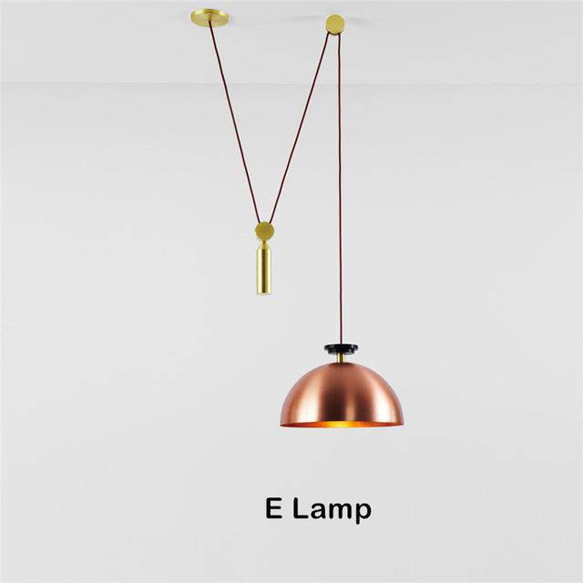 pendant light Pulley multi-light pendant design