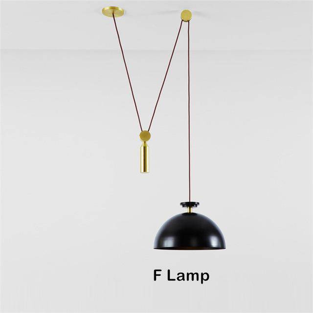 pendant light Pulley multi-light pendant design