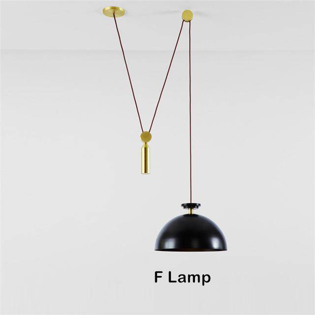 Suspension design à plusieurs lampes suspendues Pulley